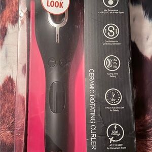 Ceramic Rotating Curler - Black